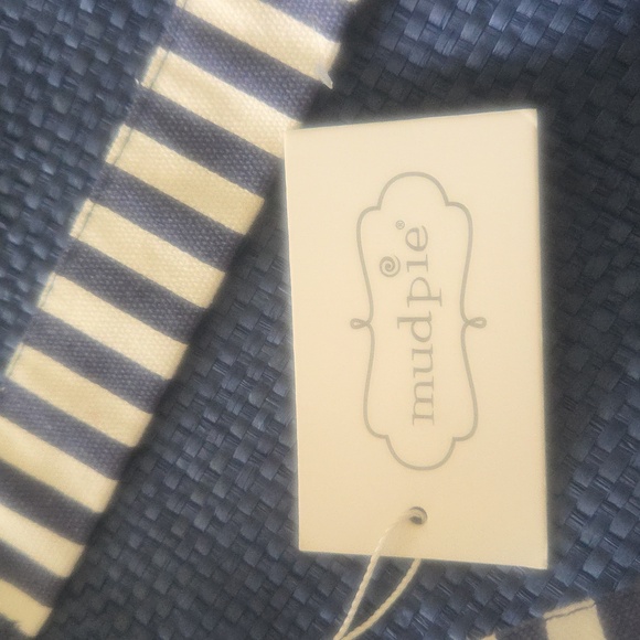 Mud Pie Navy Tote Bag Nwt - Picture 3 of 3